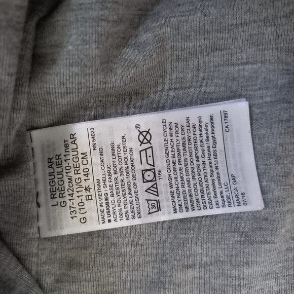 GAP Kids Red Hooded Windbreaker Jacket – Size L (10 Years) - Picture 9 of 11